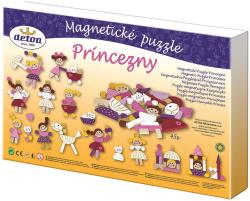 Detoa Puzzle magnetické Princezny v krabici (dřevěná hračka)