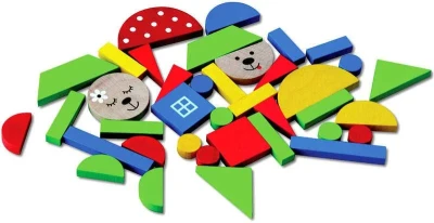 Detoa Puzzle medvědi magnetické (dřevěná hračka)