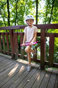 Dětská freestyle cyklistická helma Seven Minnie bílá