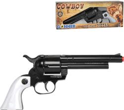 Dětská kapslovka kovbojský revolver kovový černý 12 ran na kapsle Dětská kapslovka kovbojský revolver kovový černý 12 ran na kapsle