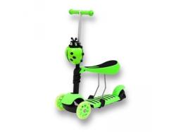 GGV Beruška 3v1 s LED kolečky dětská koloběžka