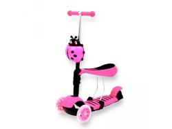 GGV Beruška 3v1 s LED kolečky dětská koloběžka