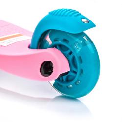 Meteor Tucan růžovo-modrá dětská tříkolová koloběžka