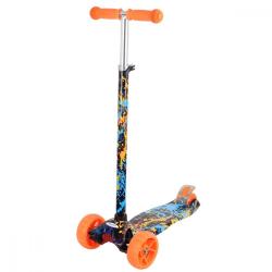 Enero Maxi Scooter Graffiti s LED svítícími kolečky dětská tříkolová koloběžka