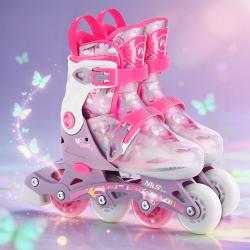 Nils NJ1025 FLIPZY růžové dětské kolečkové brusle
