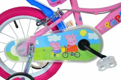 Dino 144R-PGS Prasátko Peppa 14 dětské kolo + reflexní sada