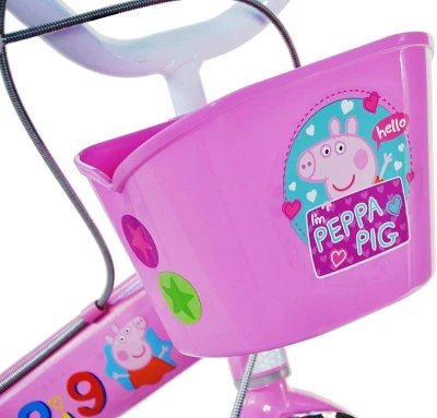 Dino 144R-PGS Prasátko Peppa 14 dětské kolo + reflexní sada