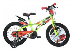 Dino 614-RP Raptor 14 neon yellow dětské kolo