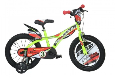 Dino 616-RP Raptor 16 neon yellow dětské kolo