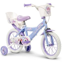 Huffy Frozen - Ledové království 14 fialové dětské kolo + reflexní sada