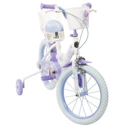 Huffy Frozen - Ledové království 16 bílé dětské kolo + reflexní sada