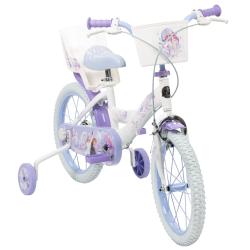 Huffy Frozen - Ledové království 16 bílé dětské kolo + reflexní sada