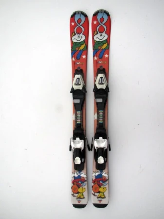 Snowli 100 cm dětské carvingové lyže s vázáním do 45 kg