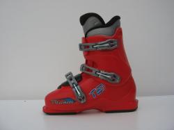 Dětské použité lyžáky Salomon T3 255 mm červené