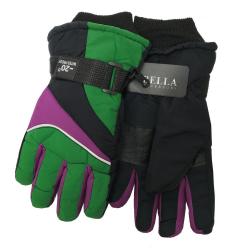 Detské zimné rukavice Bella Accessori 9009-4 zelená Detské zimné rukavice Bella Accessori 9009-4 zelená