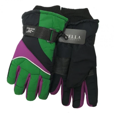 Dětské zimní rukavice Bella Accessori 9009-4 zelená Dětské zimní rukavice Bella Accessori 9009-4 zelená