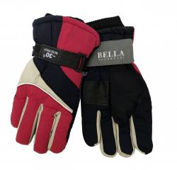 Detské zimné rukavice Bella Accessori 9011S-8 červená Detské zimné rukavice Bella Accessori 9011S-8 červená