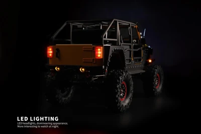 DF Models DF-04S PRO BL 1:10 brushless RC crawler s LED osvětlením, elektrickým navijákem, 2stupňovou převodovkou a uzávěrkami diferenciálů