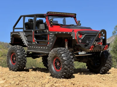 DF Models DF-04S PRO BL 1:10 brushless RC crawler s LED osvětlením, elektrickým navijákem, 2stupňovou převodovkou a uzávěrkami diferenciálů