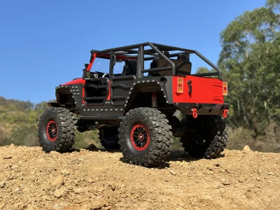 DF Models DF-04S PRO BL 1:10 brushless RC crawler s LED osvětlením, elektrickým navijákem, 2stupňovou převodovkou a uzávěrkami diferenciálů