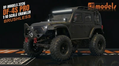 DF Models DF-04S PRO BL vínová metalická 1:10 brushless RC crawler
