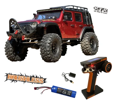 DF Models DF-04S PRO BL vínová metalická 1:10 brushless RC crawler