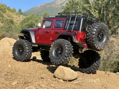 DF Models DF-04S PRO BL vínová metalická 1:10 brushless RC crawler