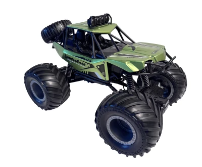 DF models DF JUMBO FOOT V2 Off Road 1:10 RTR, zelená, LED světla, zvuky