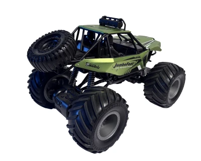 DF models DF JUMBO FOOT V2 Off Road 1:10 RTR, zelená, LED světla, zvuky