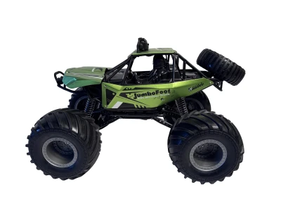 DF models DF JUMBO FOOT V2 Off Road 1:10 RTR, zelená, LED světla, zvuky
