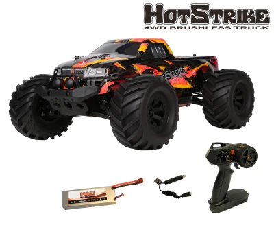 DF models HotStrike monster truck 1:10 RTR Brushless s gyroskopem, ALU podvozek + sleva 400,- na příslušenství