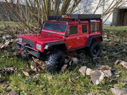 DF models RC auto DF-4J Crawler 2023 Edition 1:10 XXL červený + sleva 600,- na příslušenství
