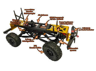 DF models DF-4J Crawler Edition zelené 1:10 XXL RC auto