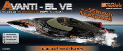 DF models RC loď AVANTI BL V2 RTR + sleva 500,- na příslušenství