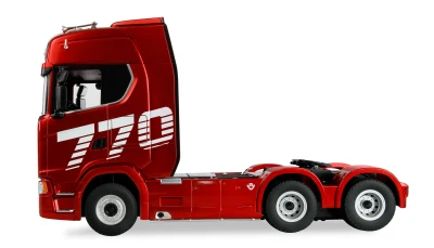 DF models RC tahač Scania 770 6x4 1:18 RTR červený