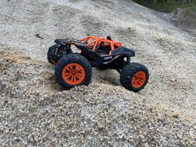 DF Fun-Racer 4WD, 1:14, 2,4 GHz, rychlost 35 km/h, RTR, oranžový