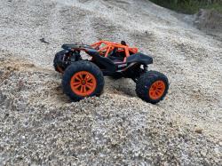 DF Fun-Racer 4WD, 1:14, 2,4 GHz, rychlost 35 km/h, RTR, tyrkysový