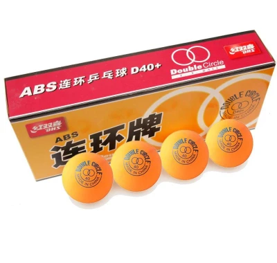 Dhs Míčky na stolní tenis Double Circle D40+ 10 ks žluté