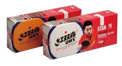 Dhs Míčky* stolní tenis plast CELL FREE DUAL D*40 balení 10 ks ŽLUTÉ