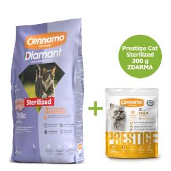 Diamant Cat Micio Sterilised Kuřecí 2 kg + Prestige Cat Sterilized Pollo Kuřecí 300 g ZDARMA Diamant Cat Micio Sterilised Kuřecí 2 kg + Prestige Cat Sterilized Pollo Kuřecí 300 g ZDARMA