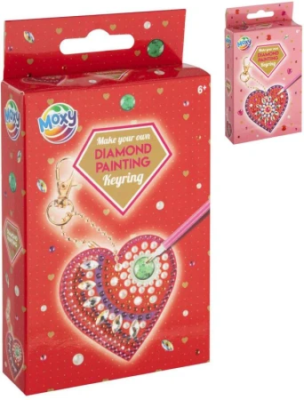 Diamantové malování výroba klíčenky srdce diamond painting 2 druhy Diamantové malování výroba klíčenky srdce diamond painting 2 druhy