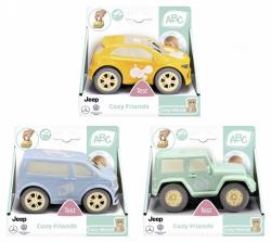 Dickie ABC Auto baby Cozy Friends zpětný chod s očima 3 druhy