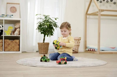 Dickie ABC Baby autíčko Fruit Friends s hracím strojkem ovoce 3 druhy