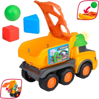 Dickie Auto baby sklápěčka Harry vkládací se 3 tvary na baterie Světlo Zvuk