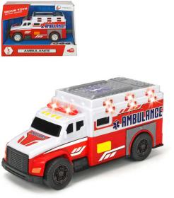 Dickie Auto bílá ambulance sanitka set s nosítky na baterie Světlo Zvuk Dickie Auto bílá ambulance sanitka set s nosítky na baterie Světlo Zvuk