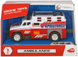 Dickie Auto bílá ambulance sanitka set s nosítky na baterie Světlo Zvuk