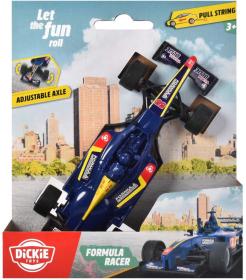 Dickie Auto formule natahovací na šňůrku 14cm závodnička 3 barvy plast