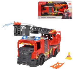 Dickie Auto hasičské Scania hasiči 35cm stříká vodu na baterie Světlo Zvuk