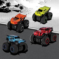 Dickie Auto off-road Key Racer velká kola set s vystřelovačem 4 druhy kov