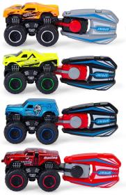 Dickie Auto off-road Key Racer velká kola set s vystřelovačem 4 druhy kov